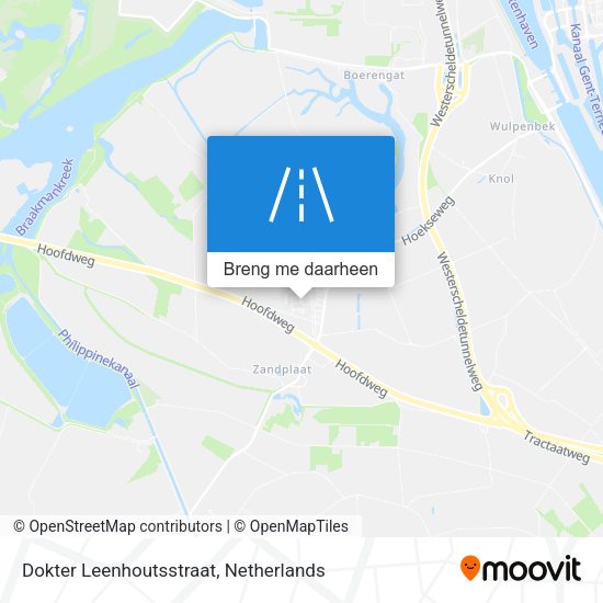 Dokter Leenhoutsstraat kaart