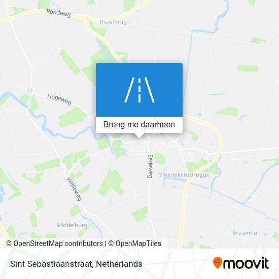 Sint Sebastiaanstraat kaart
