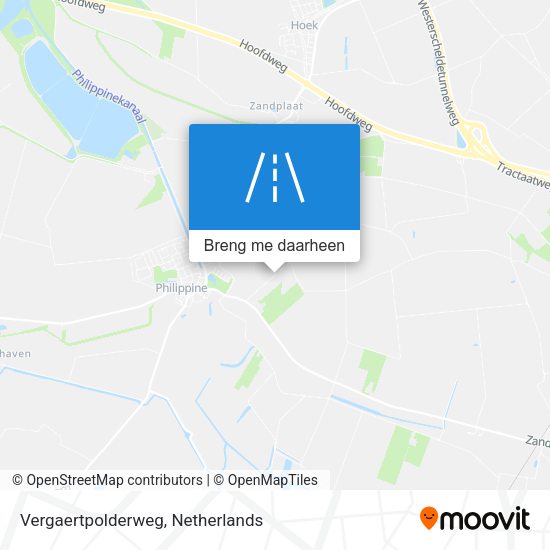 Vergaertpolderweg kaart