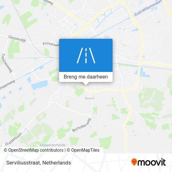 Serviliusstraat kaart