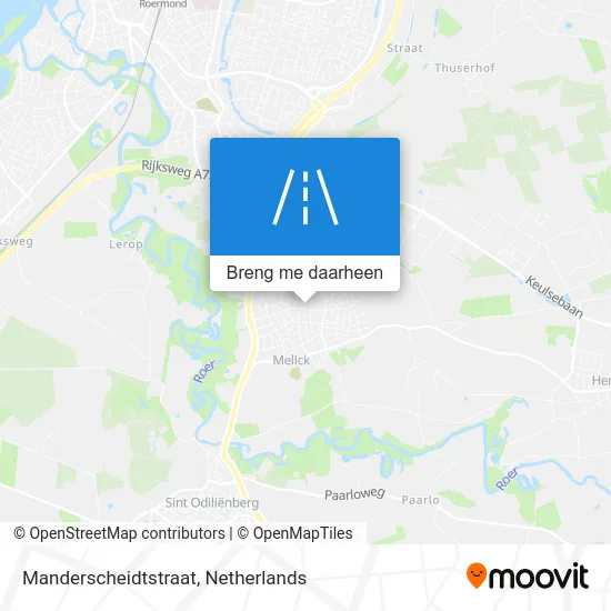 Manderscheidtstraat kaart