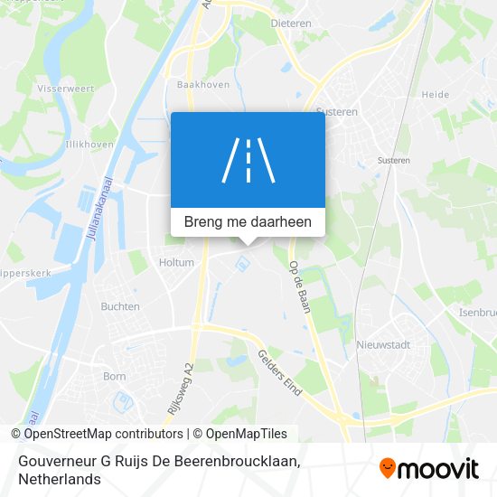 Gouverneur G Ruijs De Beerenbroucklaan kaart
