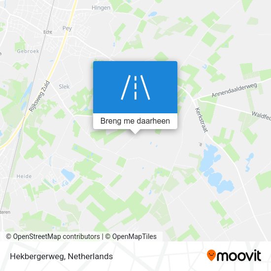 Hekbergerweg kaart