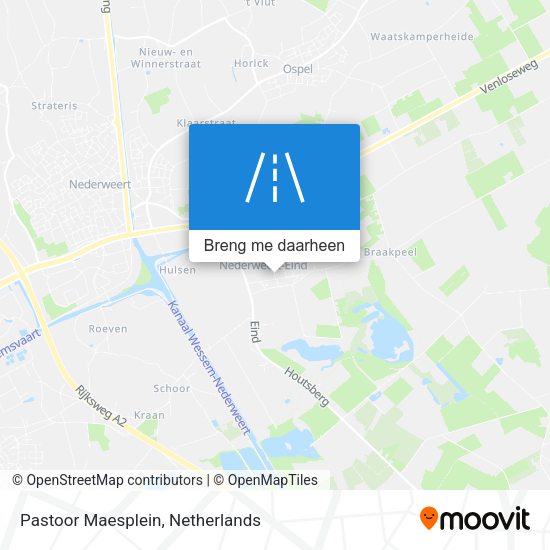 Pastoor Maesplein kaart