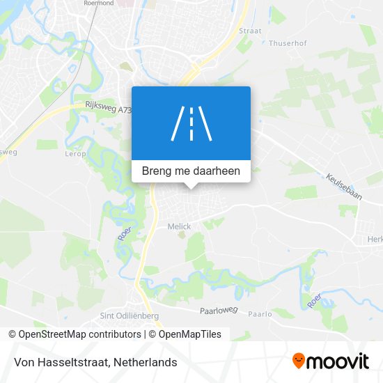 Von Hasseltstraat kaart