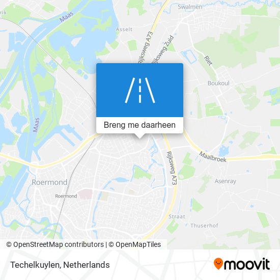 Techelkuylen kaart