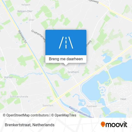 Brenkertstraat kaart