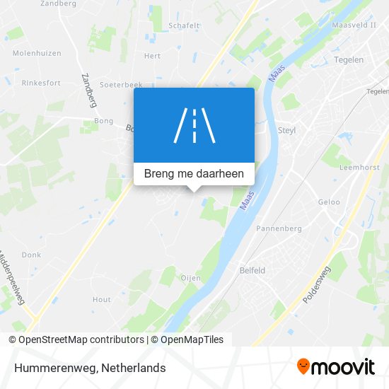 Hummerenweg kaart