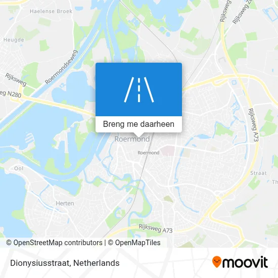 Dionysiusstraat kaart