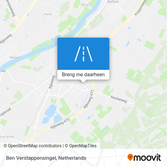 Ben Verstappensingel kaart