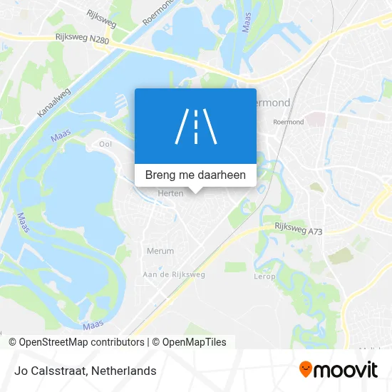Jo Calsstraat kaart