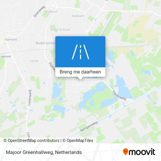 Majoor Greenhallweg kaart