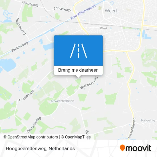 Hoogbeemdenweg kaart