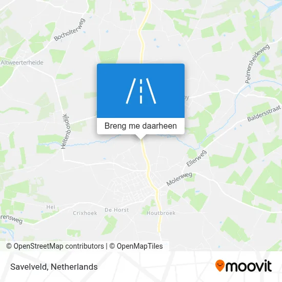 Savelveld kaart