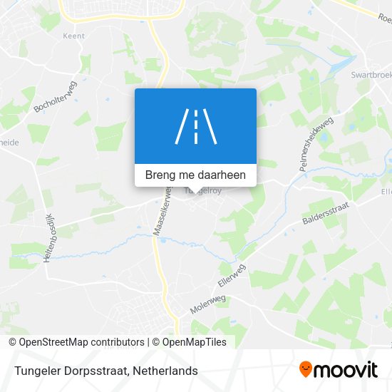 Tungeler Dorpsstraat kaart