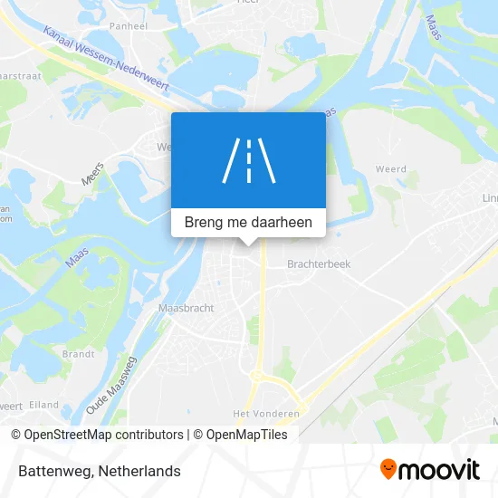 Battenweg kaart