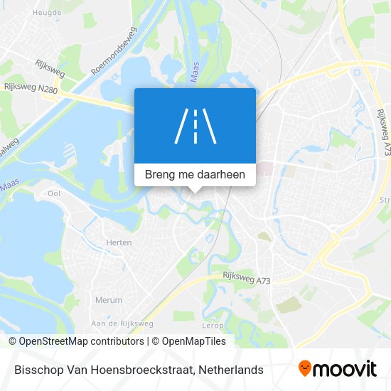 Bisschop Van Hoensbroeckstraat kaart