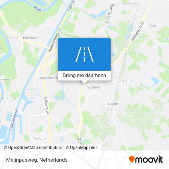 Meijnpasweg kaart