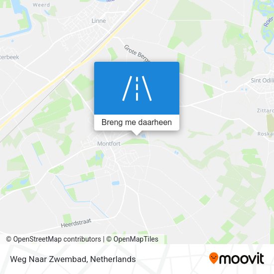 Weg Naar Zwembad kaart