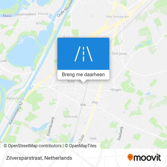 Zilversparstraat kaart