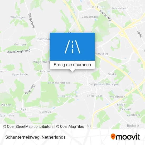 Schanternelsweg kaart