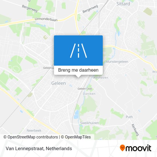 Van Lennepstraat kaart