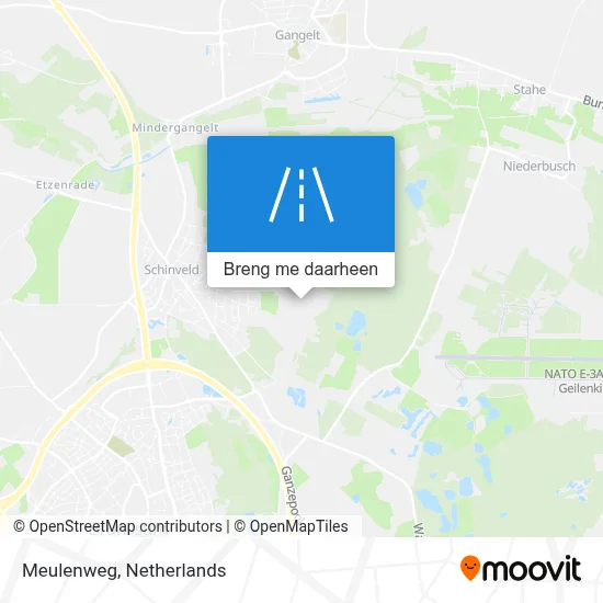 Meulenweg kaart