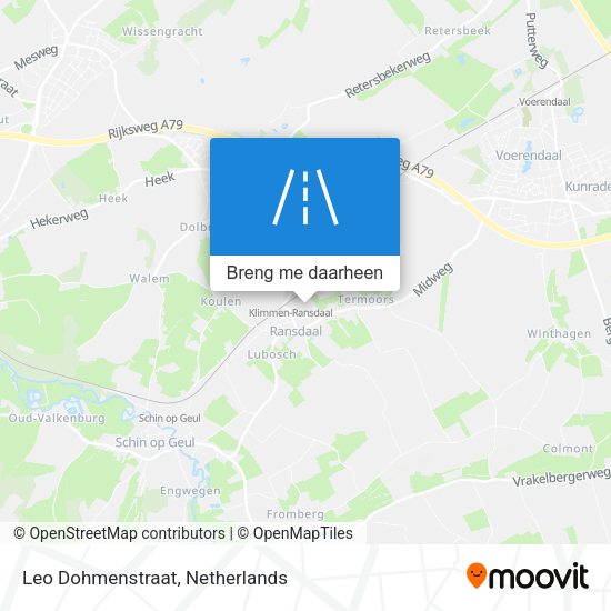 Leo Dohmenstraat kaart