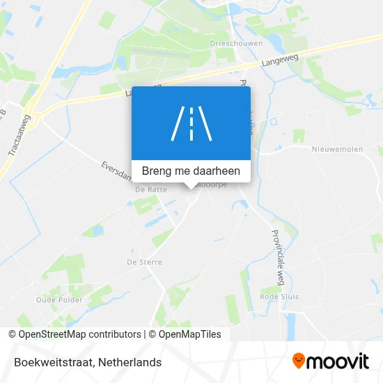 Boekweitstraat kaart