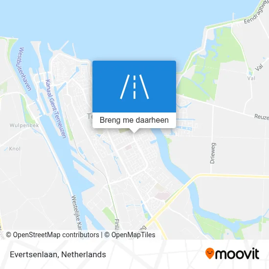 Evertsenlaan kaart