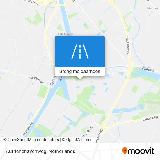 Autrichehavenweg kaart