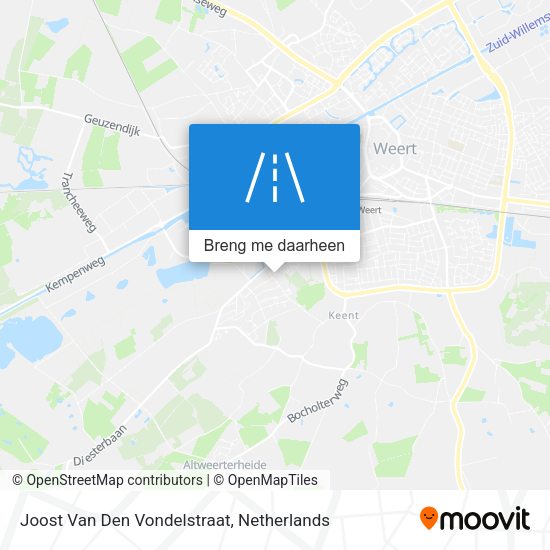 Joost Van Den Vondelstraat kaart