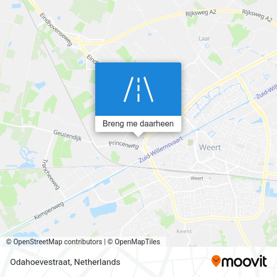 Odahoevestraat kaart