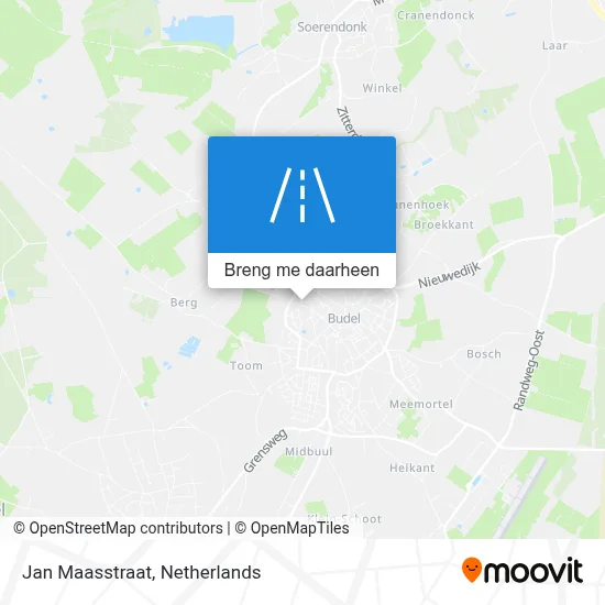 Jan Maasstraat kaart