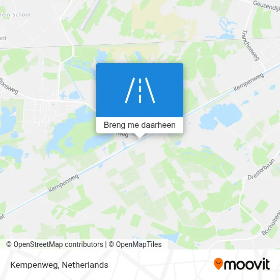 Kempenweg kaart