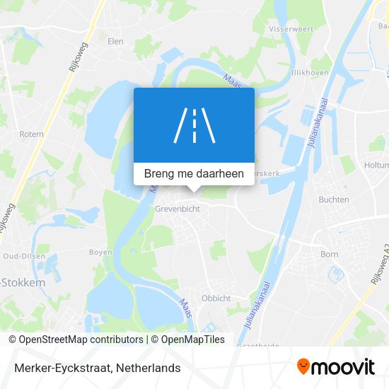 Merker-Eyckstraat kaart
