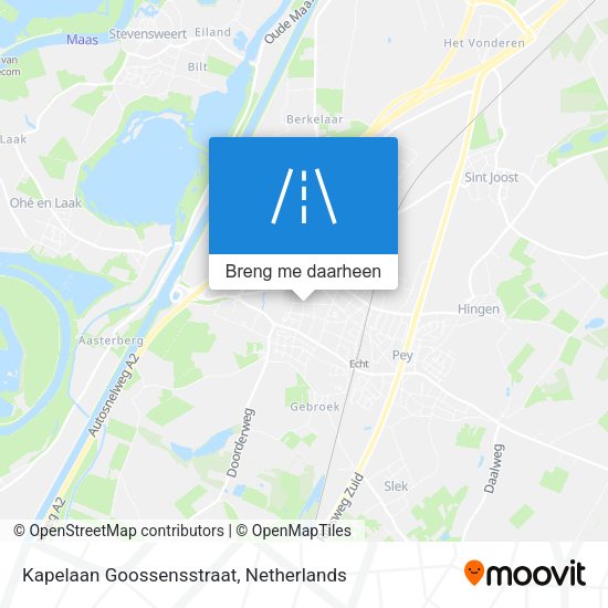 Kapelaan Goossensstraat kaart