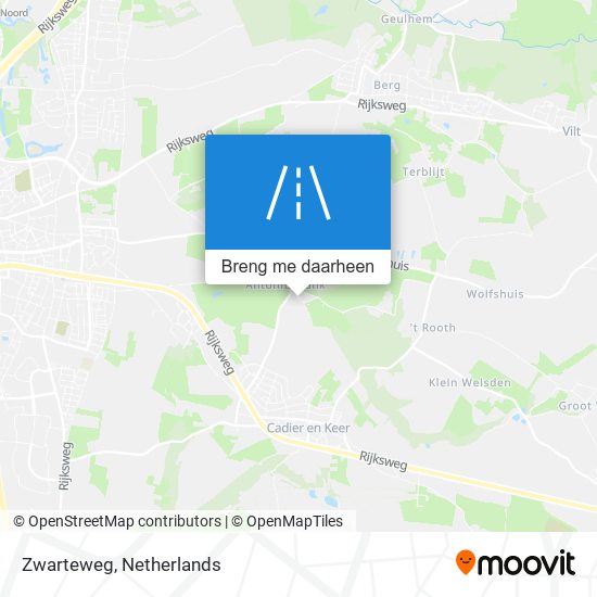 Zwarteweg kaart