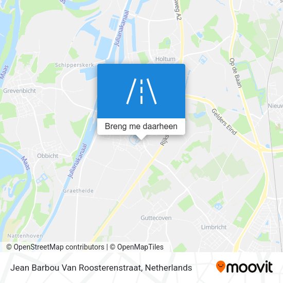 Jean Barbou Van Roosterenstraat kaart