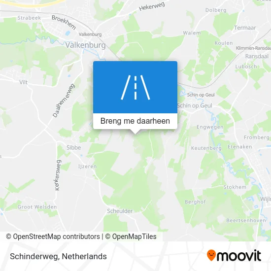 Schinderweg kaart