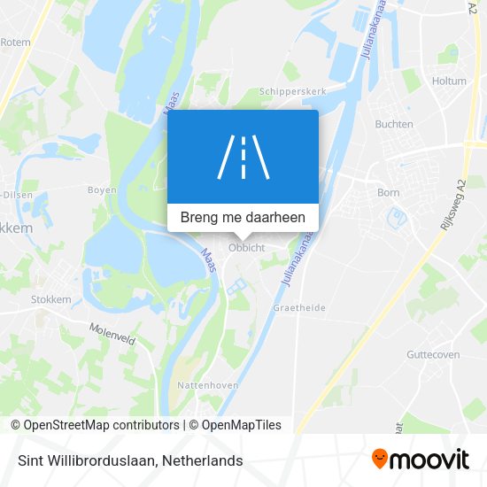 Sint Willibrorduslaan kaart