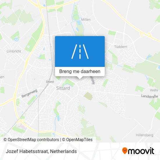 Jozef Habetsstraat kaart
