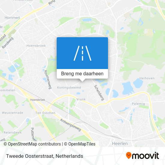 Tweede Oosterstraat kaart