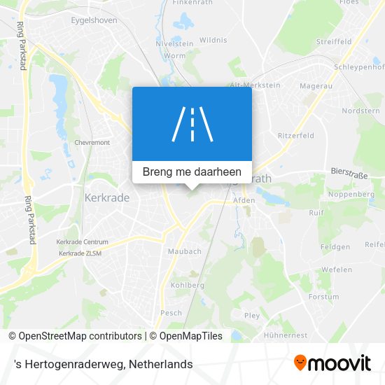 's Hertogenraderweg kaart