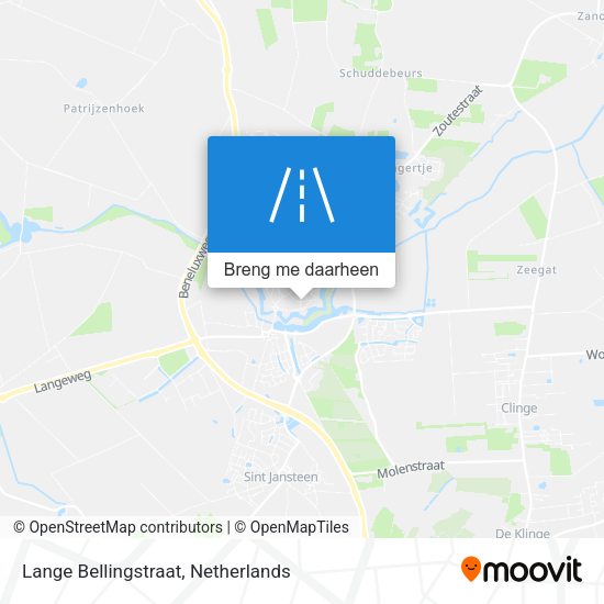 Lange Bellingstraat kaart