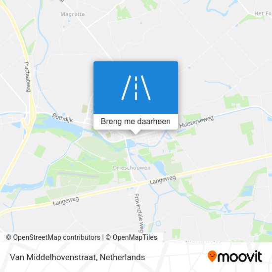 Van Middelhovenstraat kaart