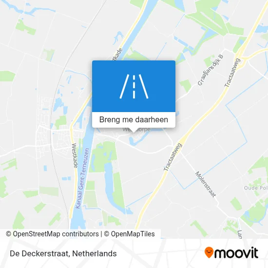 De Deckerstraat kaart