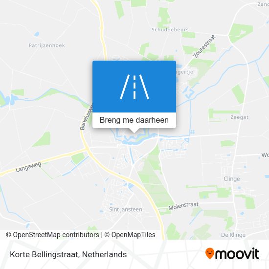 Korte Bellingstraat kaart