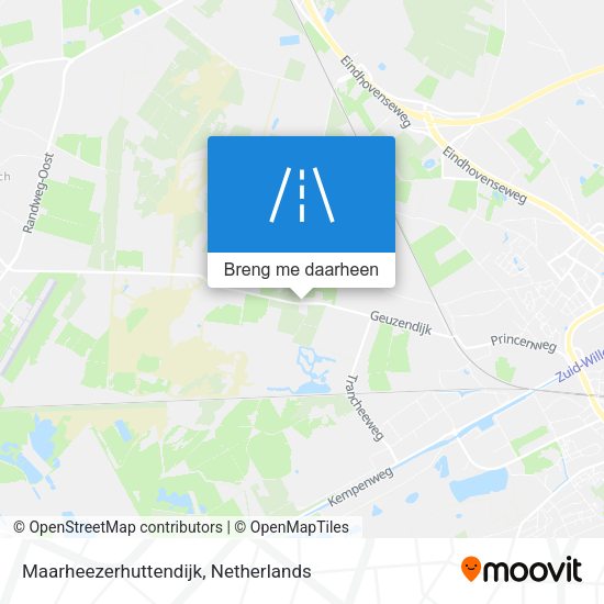 Maarheezerhuttendijk kaart