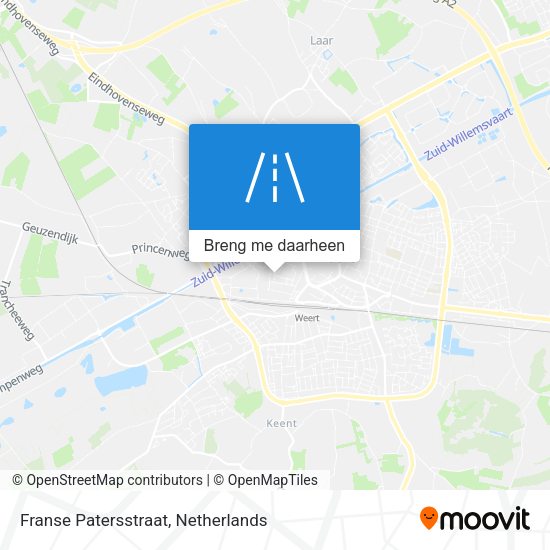 Franse Patersstraat kaart